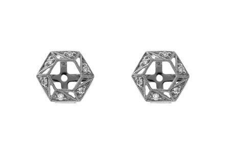 B054-90377: EARRING JACKETS .08 TW (FOR 0.50-1.00 CT TW STUDS)