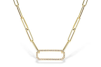 B328-45904: NECKLACE .50 TW (17 INCHES)