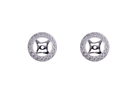C238-51295: EARRING JACKET .32 TW (FOR 1.50-2.00 CT TW STUDS)