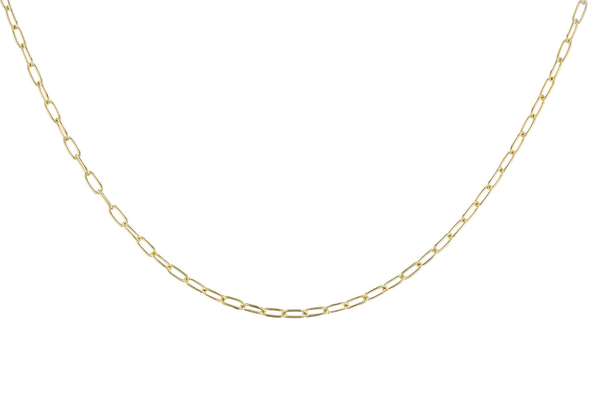 C328-51358: PAPERCLIP SM (8IN, 2.40MM, 14KT, LOBSTER CLASP)