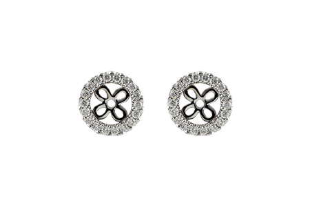 F242-13104: EARRING JACKETS .24 TW (FOR 0.75-1.00 CT TW STUDS)