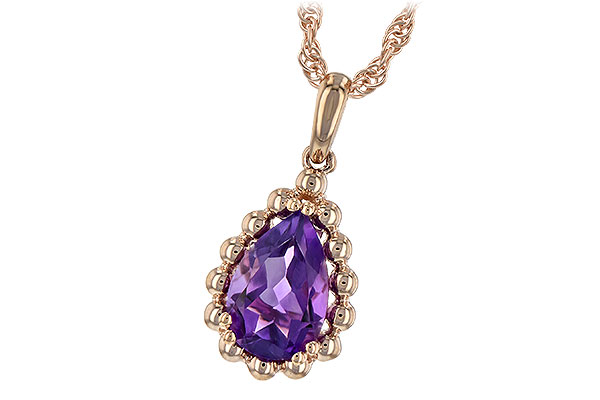 G243-94976: NECKLACE 1.06 CT AMETHYST