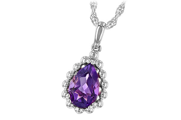 G243-94976: NECKLACE 1.06 CT AMETHYST