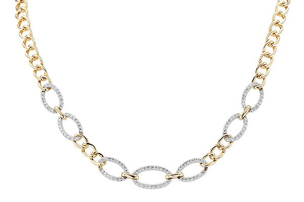 K328-47676: NECKLACE 1.12 TW (17")(INCLUDES BAR LINKS)